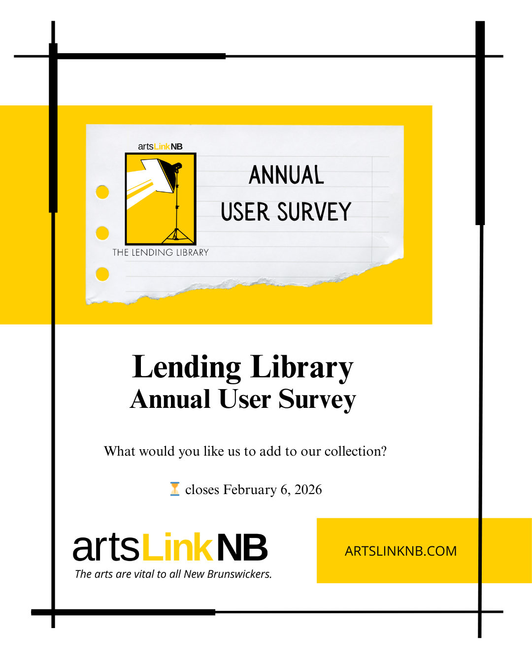 Annual Lending Library User Survey